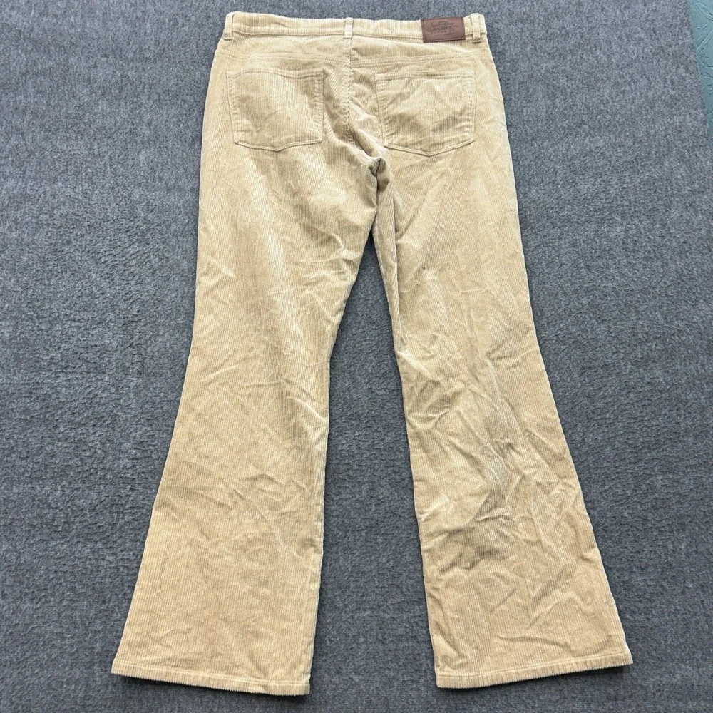 Ralph Lauren LRL‎ Jeans Womens 12 Khaki Classic Bootcut Corduroy Beige
